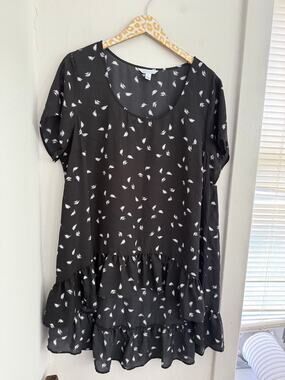 Boutique + Women's Black Hi-Lo Plus Blouse | Size 1X